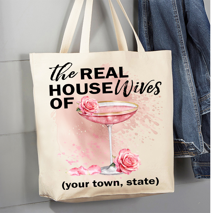 Martini The Real Housewives of Canvas Tote Bag