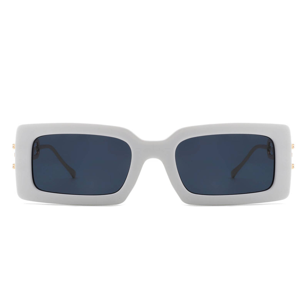 Rectangle Modern Chain Temple Fashion Women Sunglasses