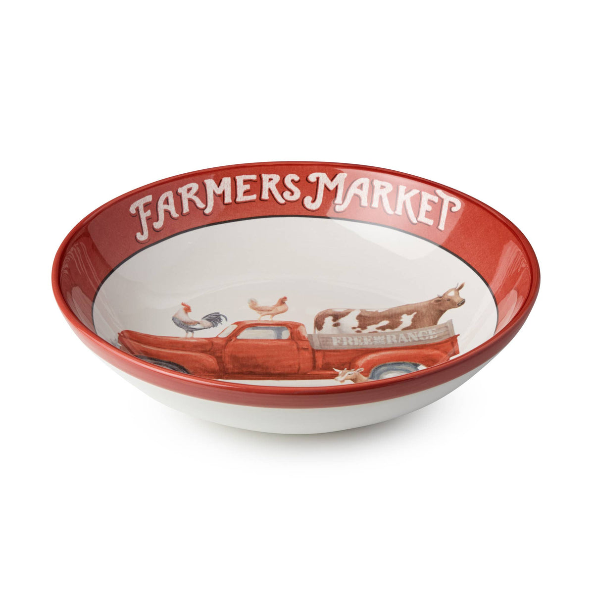 Vintage Farm Serving Bowl 13" x 3"