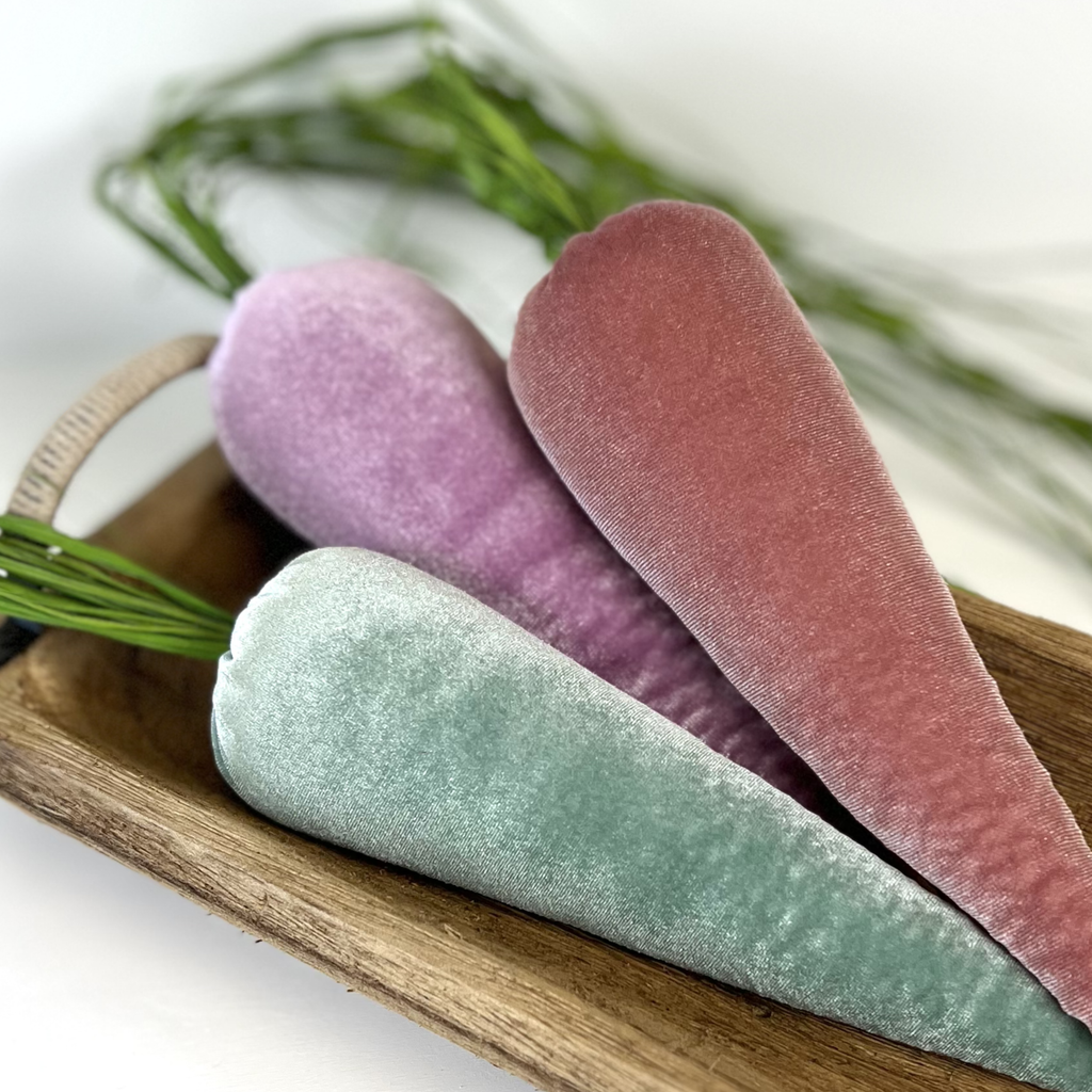 Velvet Carrots, Harvest Lush Colors, Unique Wall Hanging