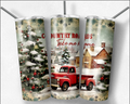 Country Roads Christmas Tumbler, Christmas Tumbler