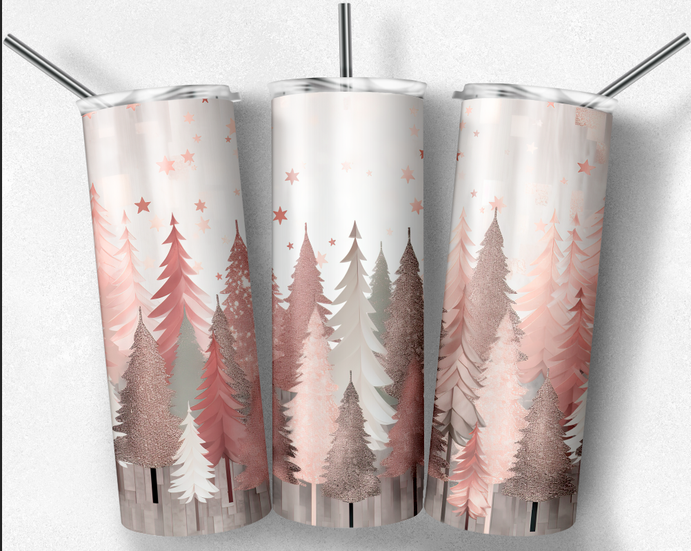 Christmas Tumbler, Christmas Tree Tumbler, Winter Tumbler (Copy)