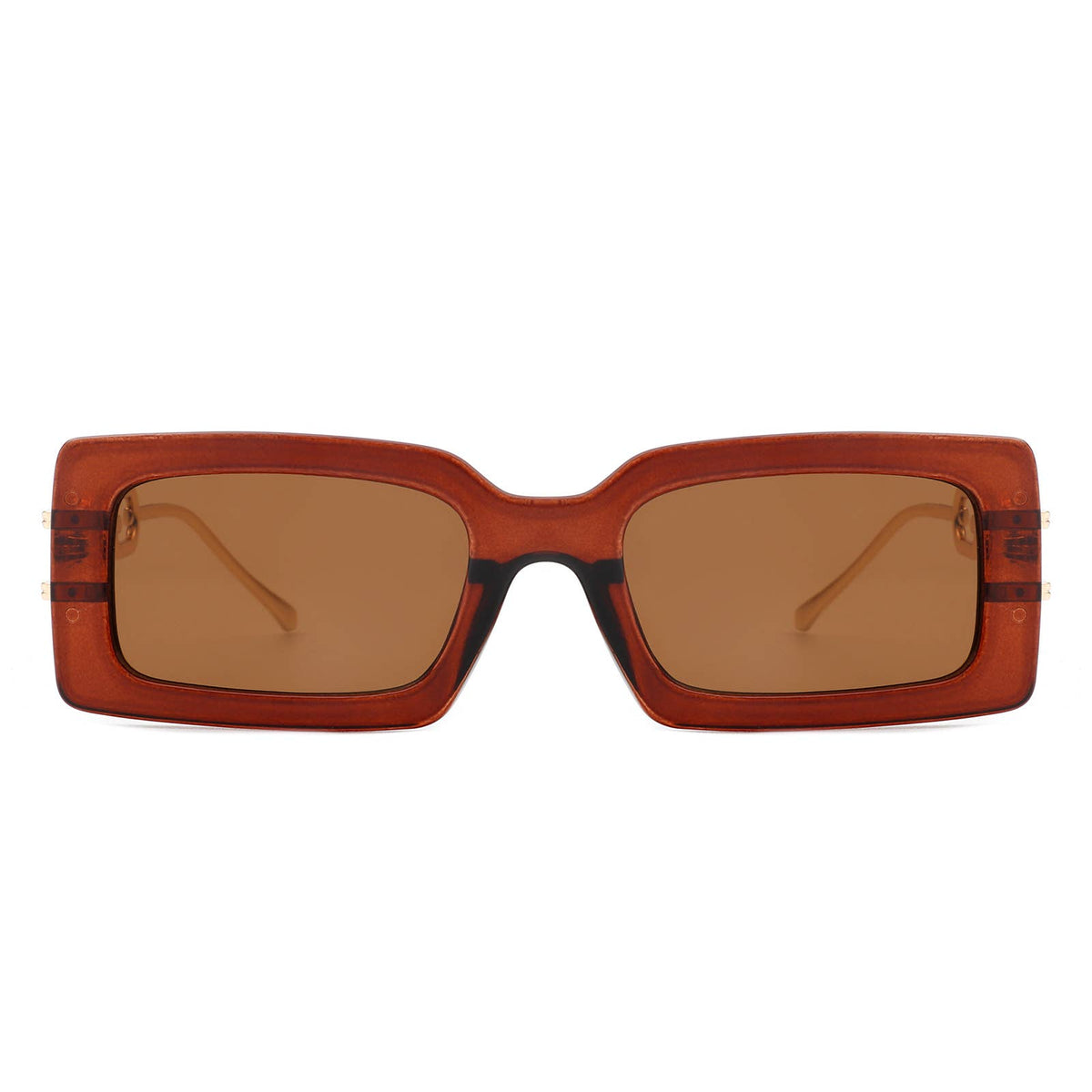 Rectangle Modern Chain Temple Fashion Women Sunglasses