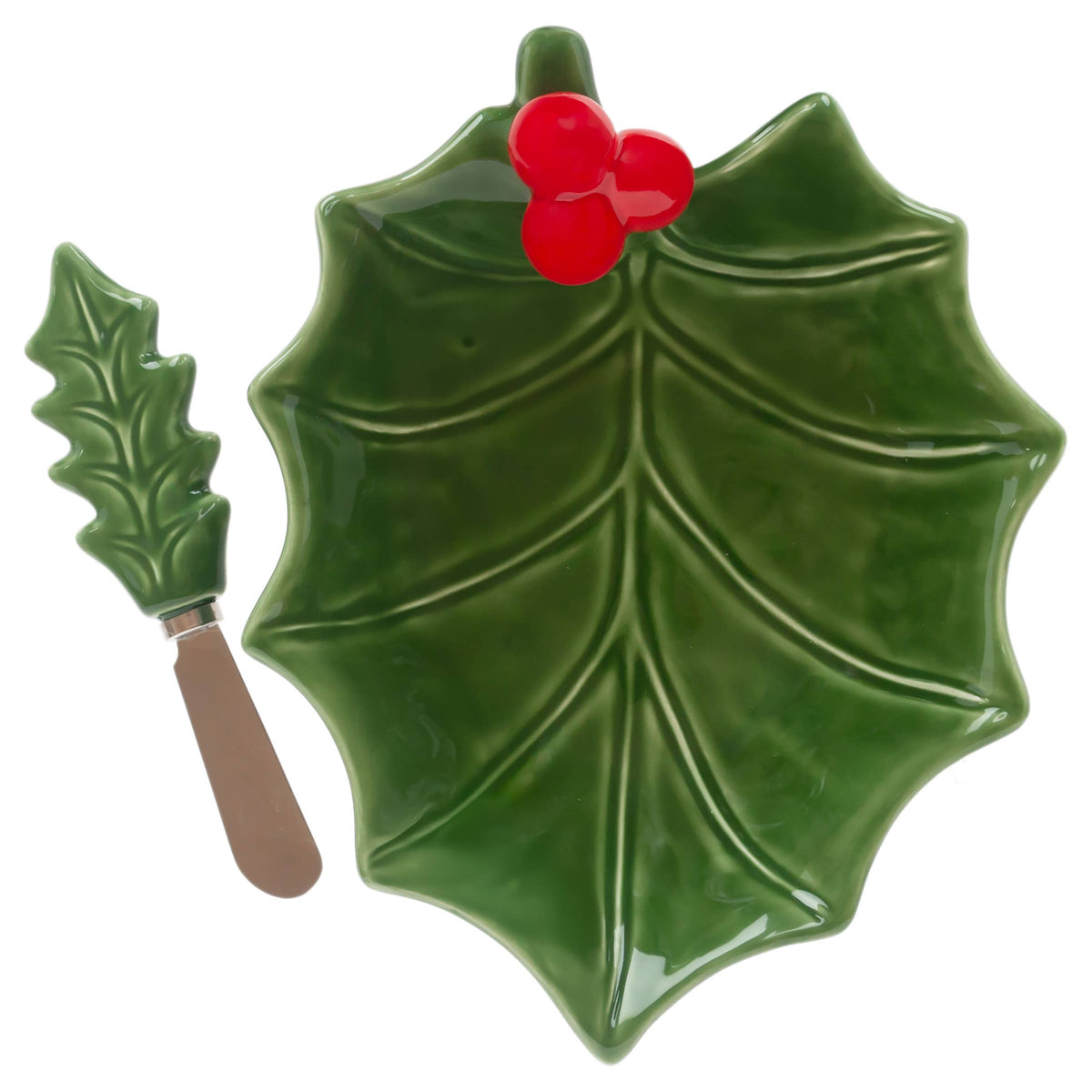 Holly & Berry Bowl & Spreader Christmas