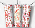 Christmas Tumbler, Santa Tumbler, Winter Tumbler