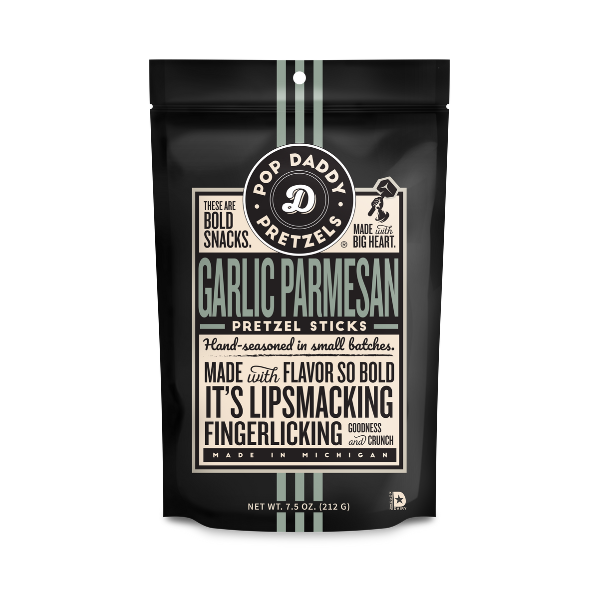 Seasoned Pretzels - 7.5oz - Garlic Parmesan
