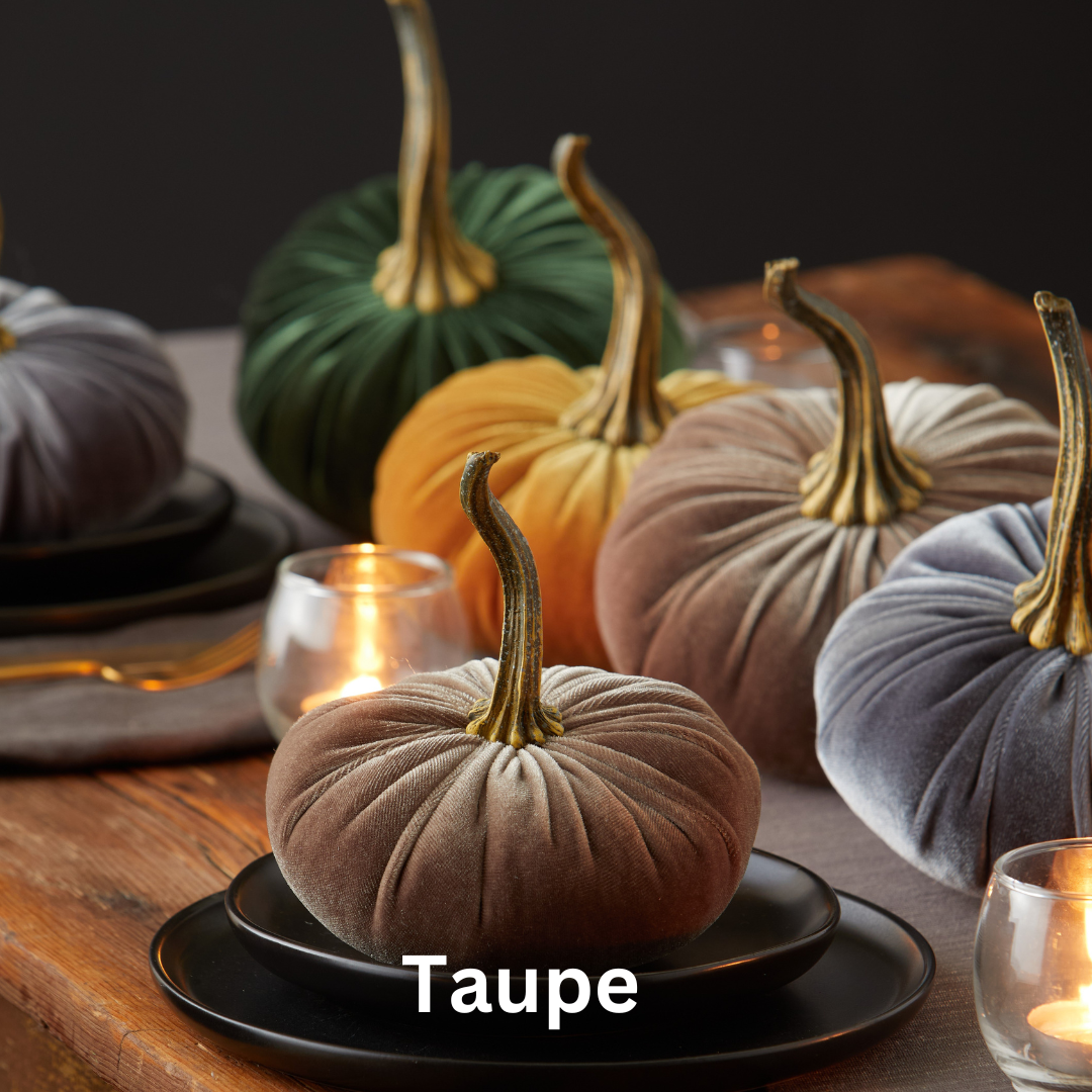 Pumpkin Small Velvet, Valentine's mantel, Autumn table, Gift