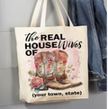Cowboy Boots The Real Housewives of Canvas Tote Bag