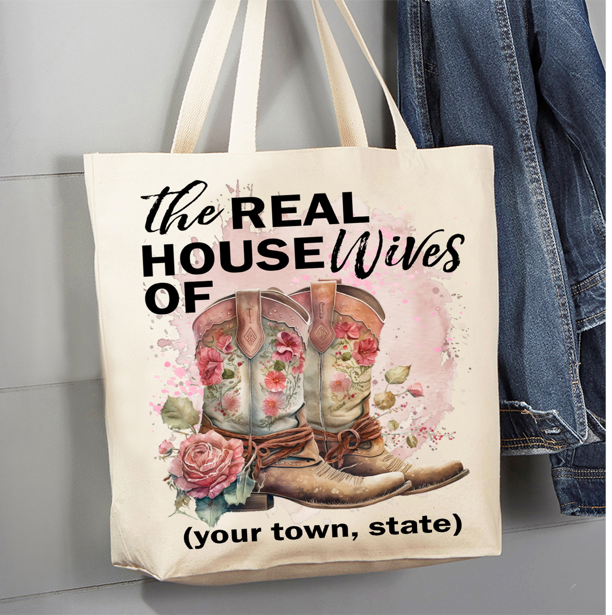 Cowboy Boots The Real Housewives of Canvas Tote Bag