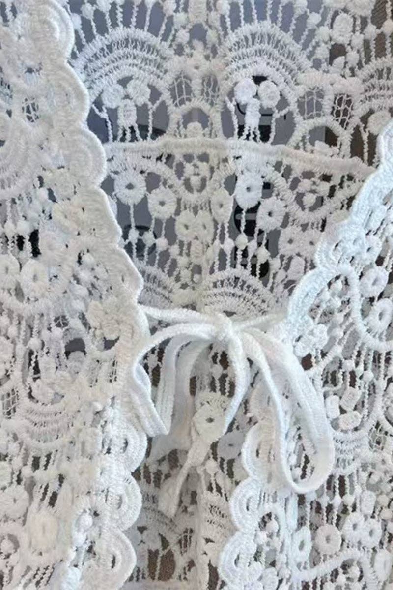 Crochet Tie-Up Blouse