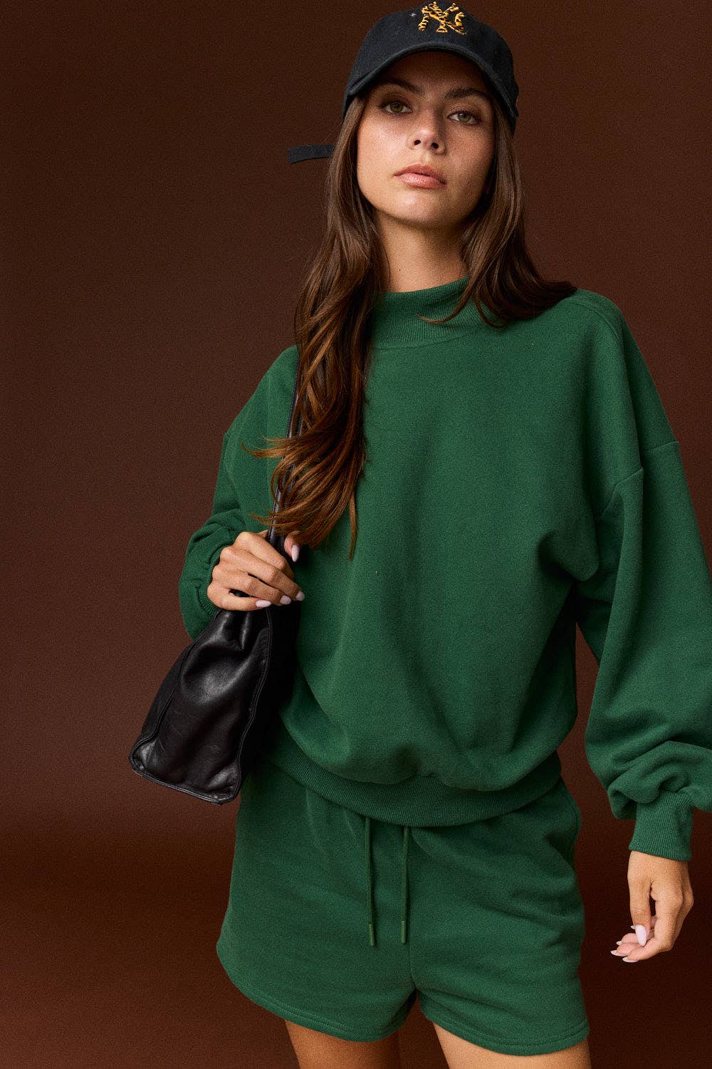 PX19352 - Mock Neckline Oversized Lounge Set (3-2-1)