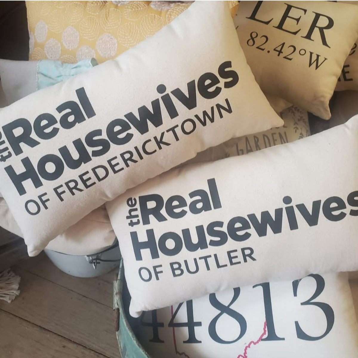 Real Housewives of Your Town Custom Lumbar Pillow – 18x10"