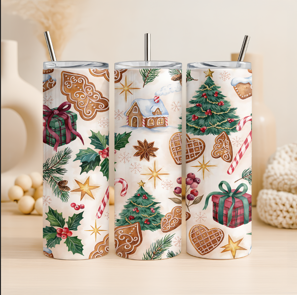 Christmas Tumbler, Cute Christmas Tumbler, Christmas Cup