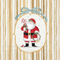Paper Cocktail Napkins 20 Ct Frosty Santa Cream Christmas