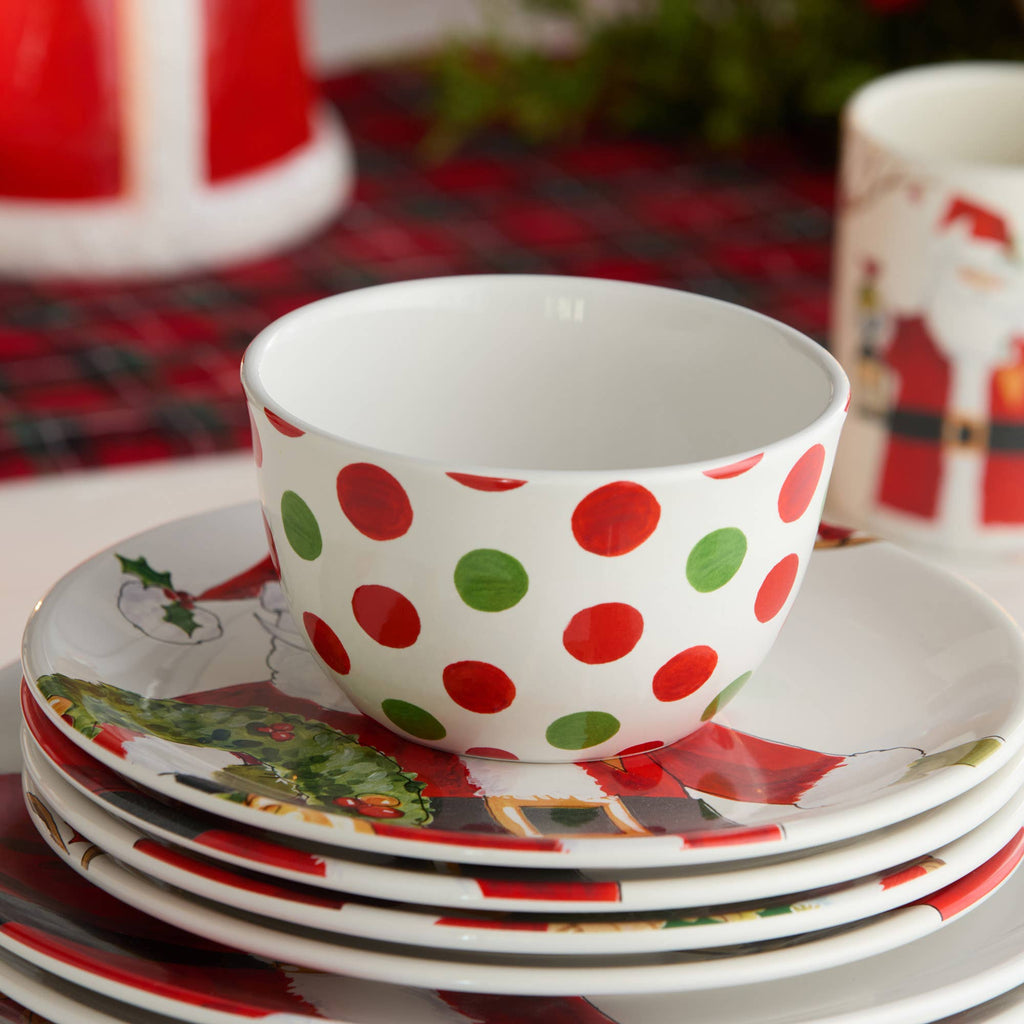 Santa Delight Ice Cream Bowl 5.25" x 3" asst.