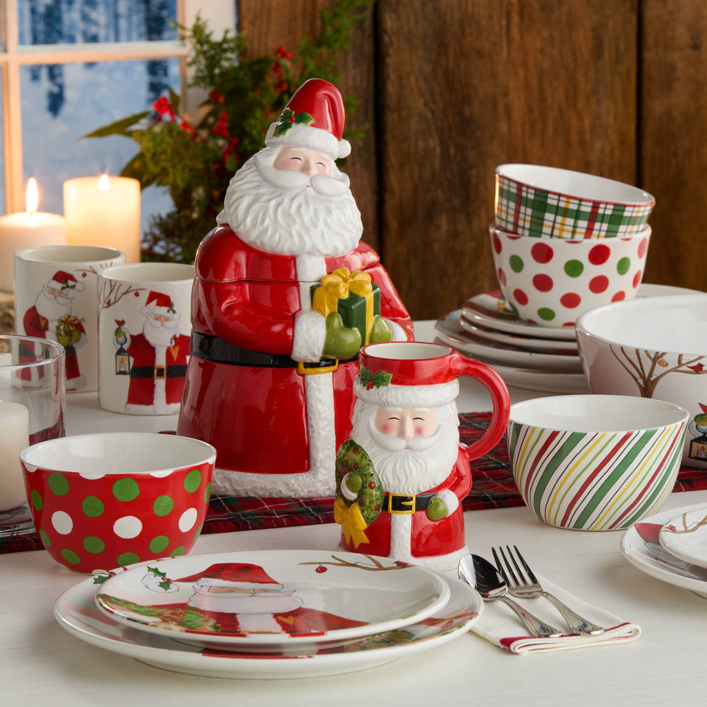 Santa Delight Ice Cream Bowl 5.25" x 3" asst.