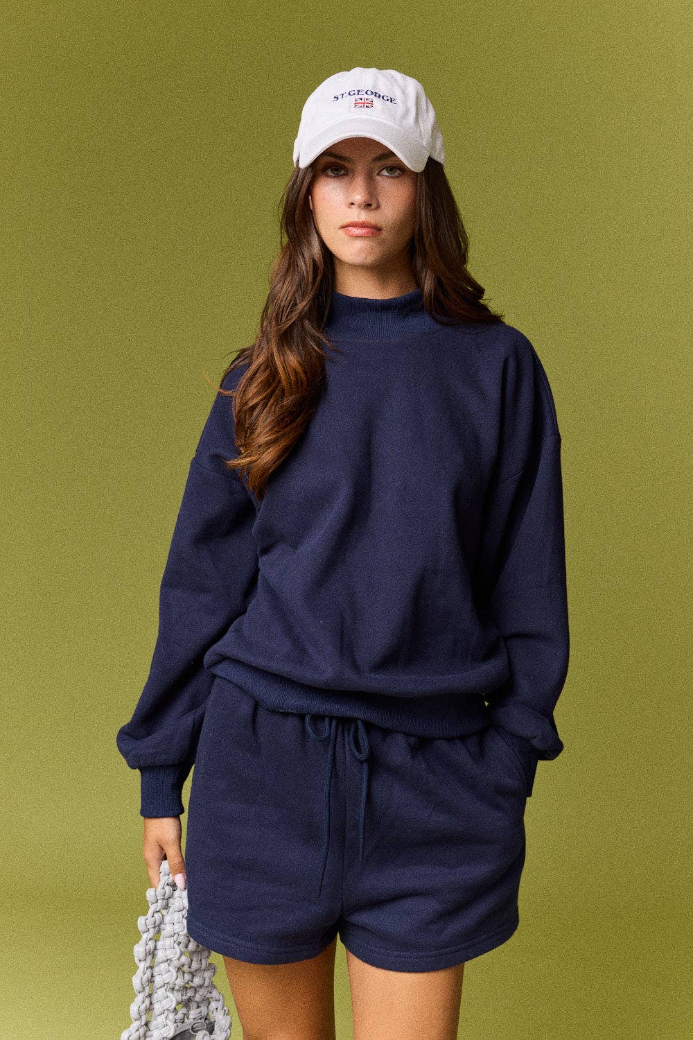 PX19352 - Mock Neckline Oversized Lounge Set (3-2-1)