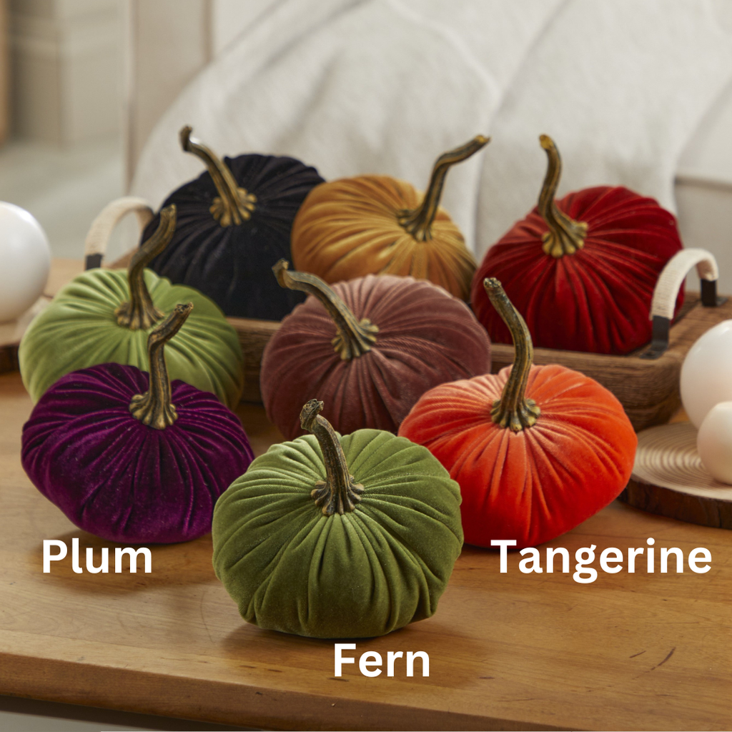 Pumpkin Small Velvet, Valentine's mantel, Autumn table, Gift