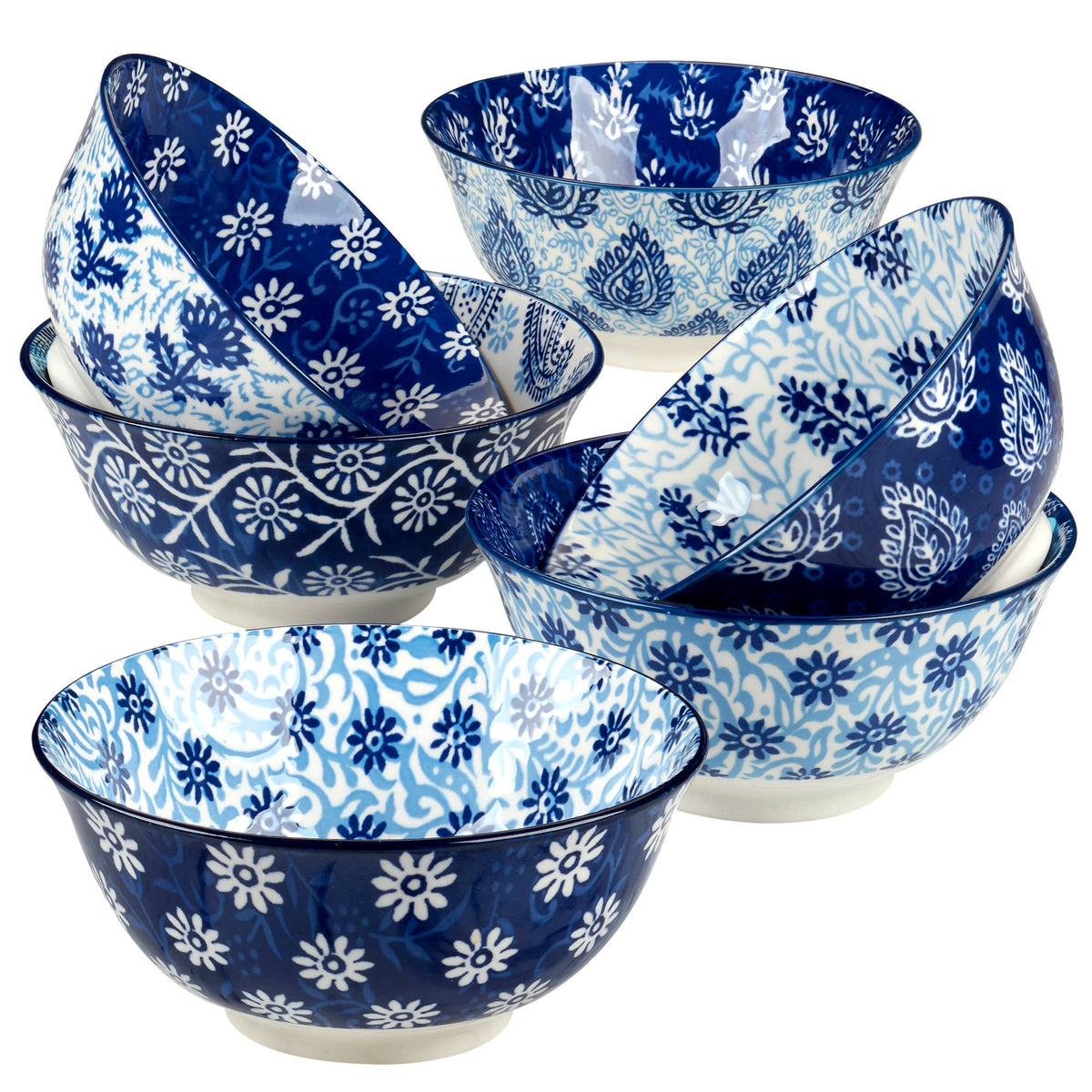 Carnival Blue All Purpose Bowl 6.25in 6 asst