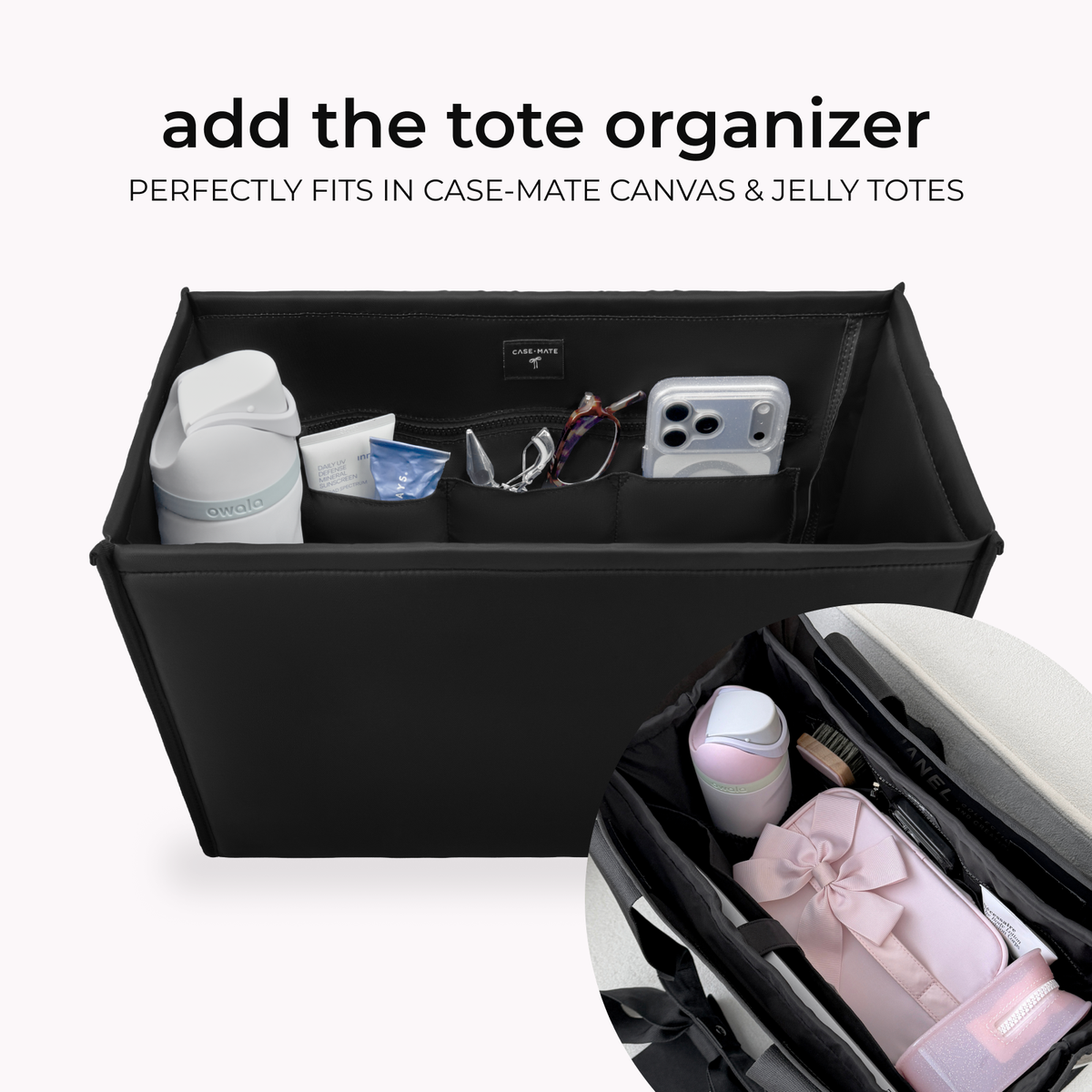 Case-Mate Silver Chrome Jelly Tote Bag