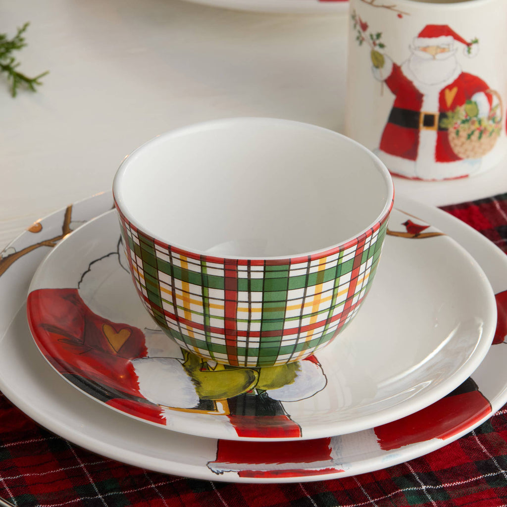 Santa Delight Ice Cream Bowl 5.25" x 3" asst.