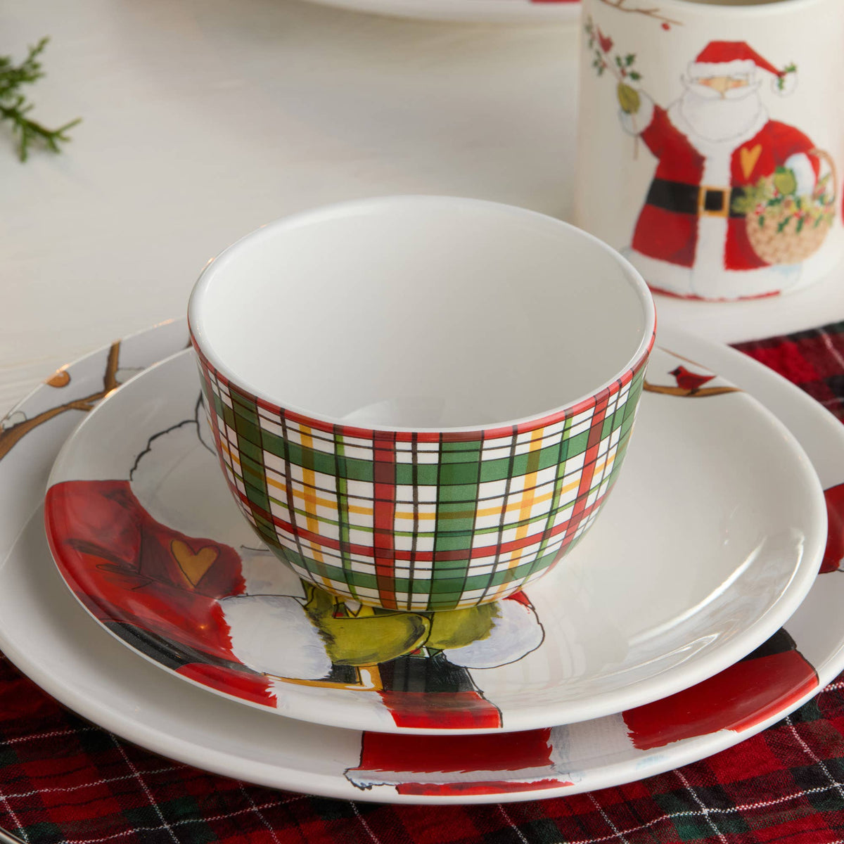 Santa Delight Ice Cream Bowl 5.25" x 3" asst.