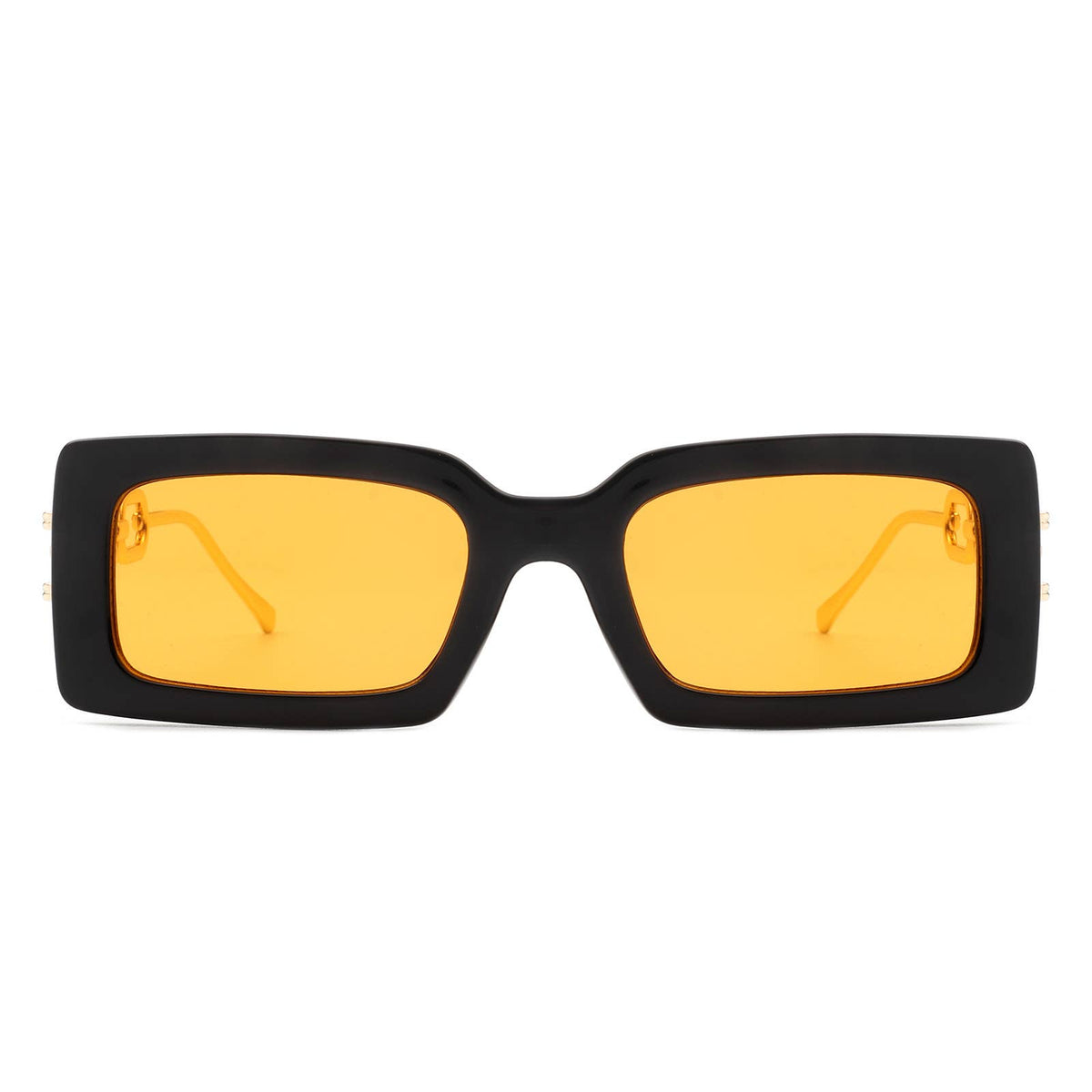 Rectangle Modern Chain Temple Fashion Women Sunglasses