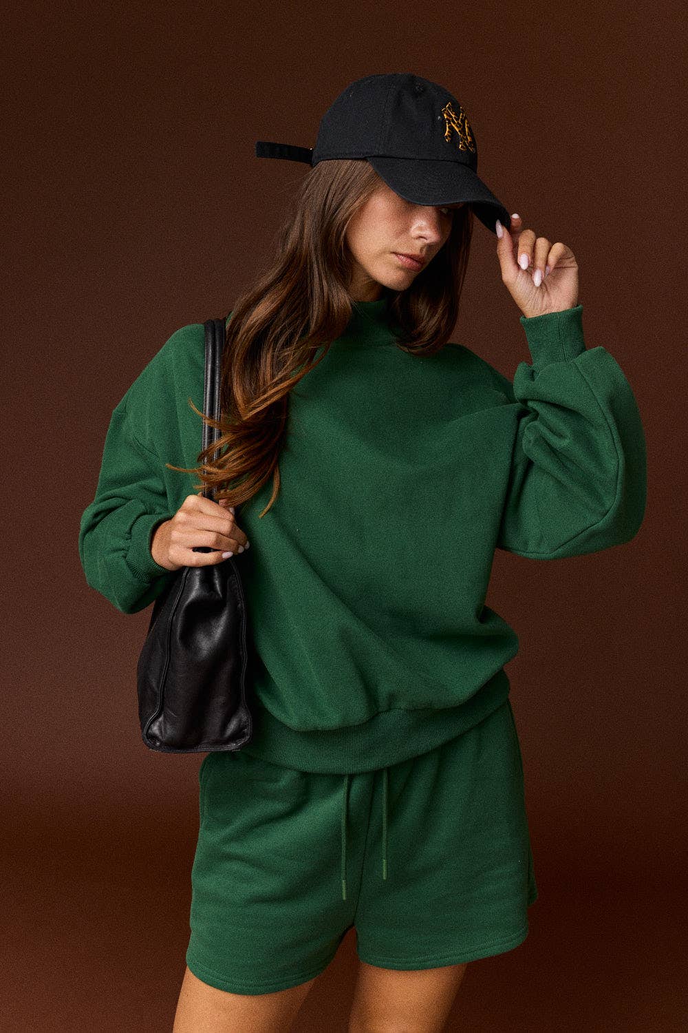 PX19352 - Mock Neckline Oversized Lounge Set (3-2-1)