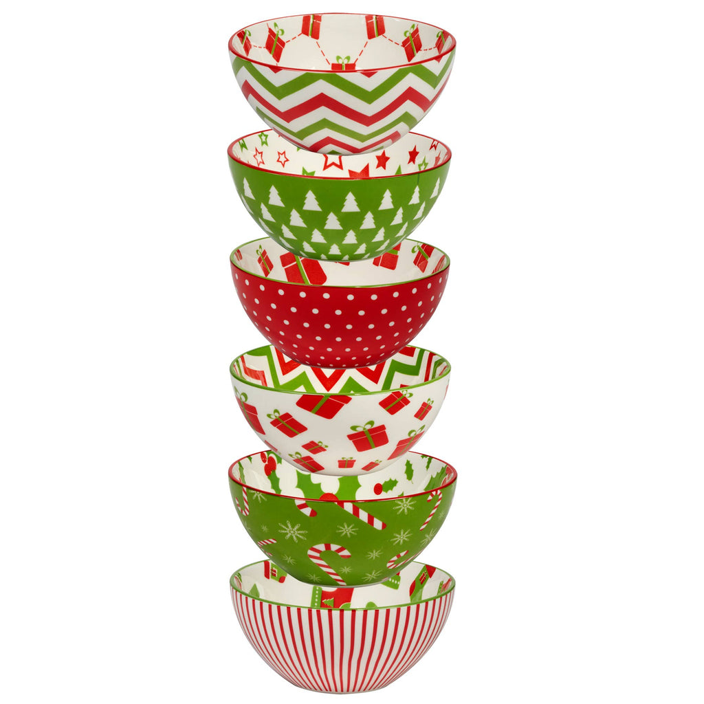 Holiday Fun Christmas All Purp Bowl 4.75x2.25 (6) asst.