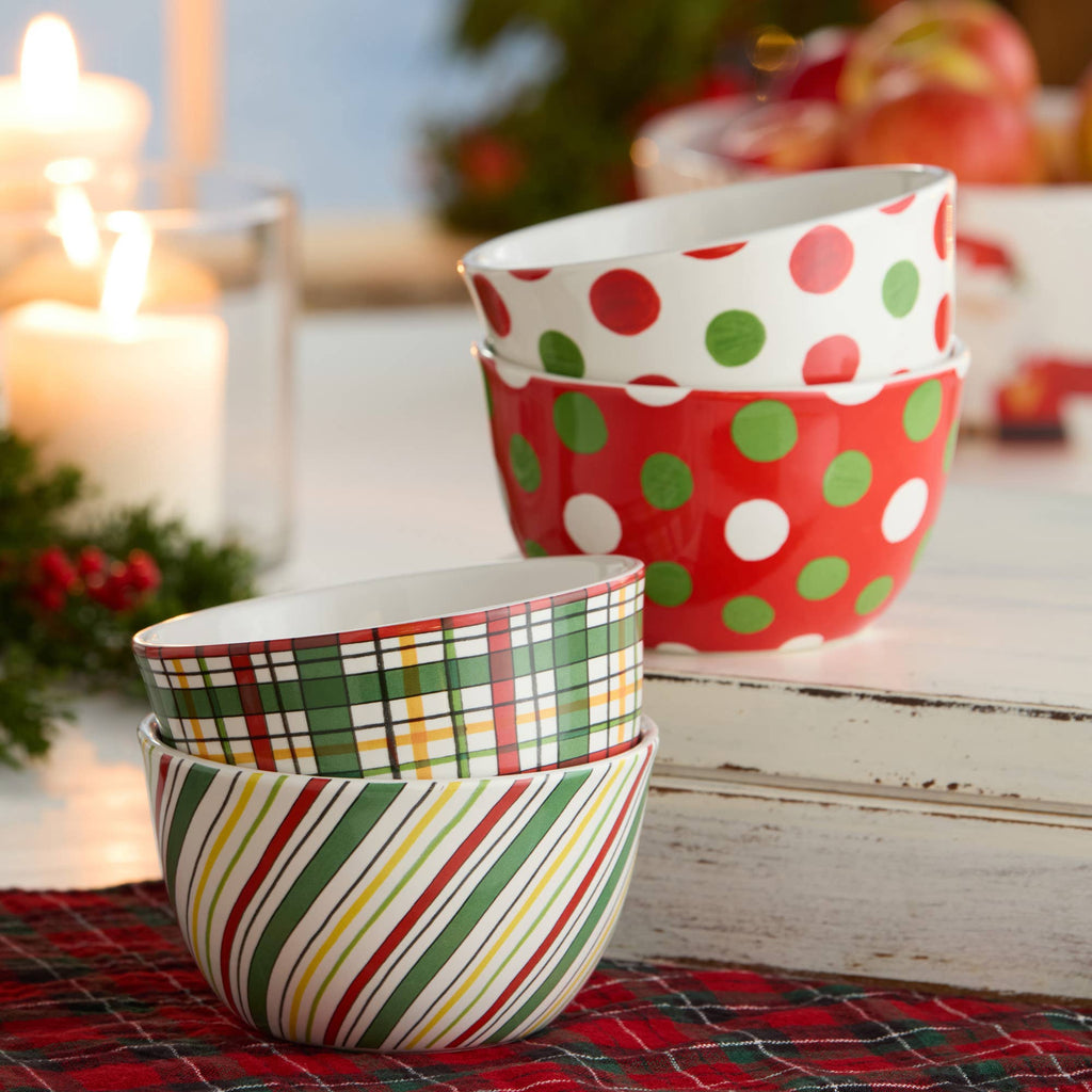 Santa Delight Ice Cream Bowl 5.25" x 3" asst.