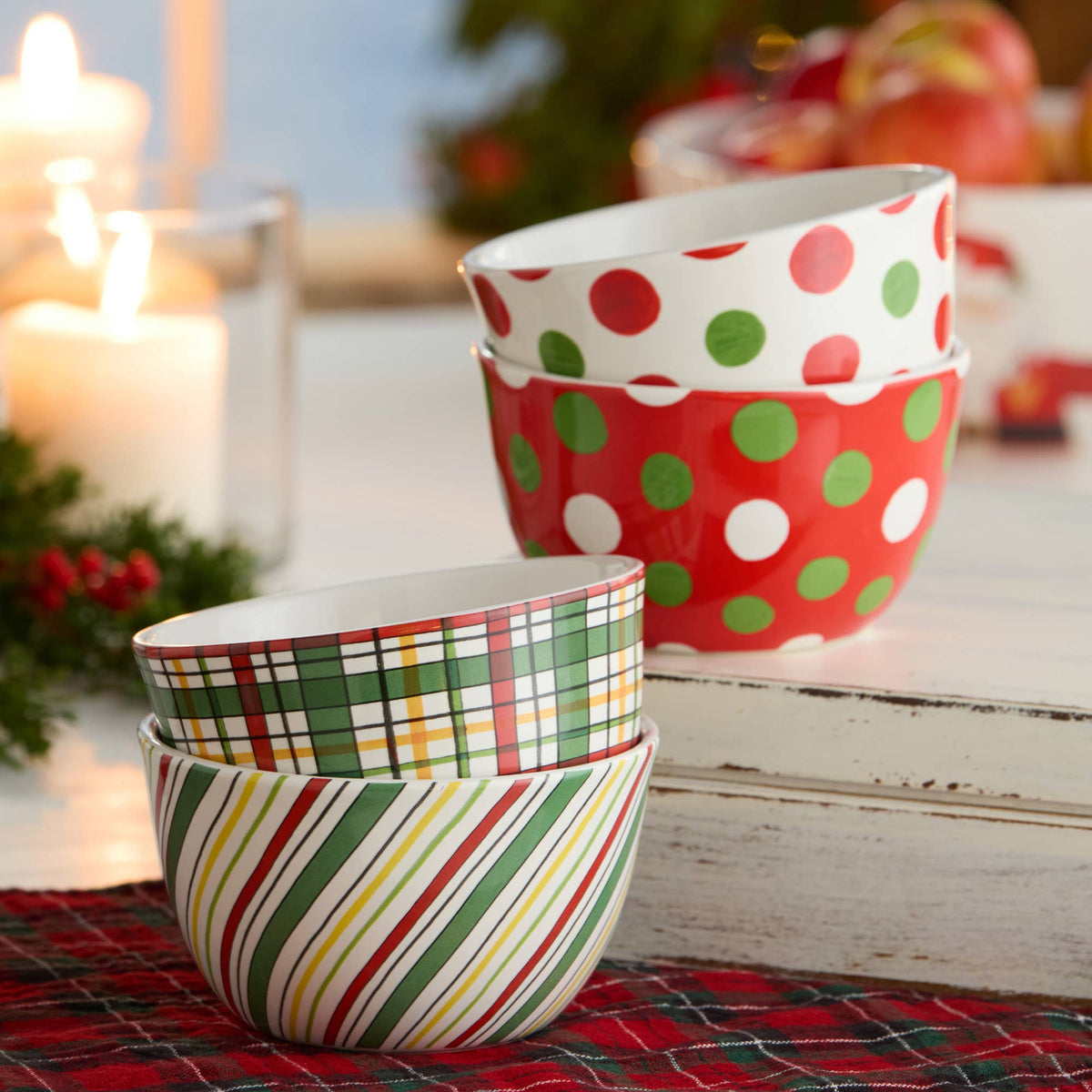 Santa Delight Ice Cream Bowl 5.25" x 3" asst.