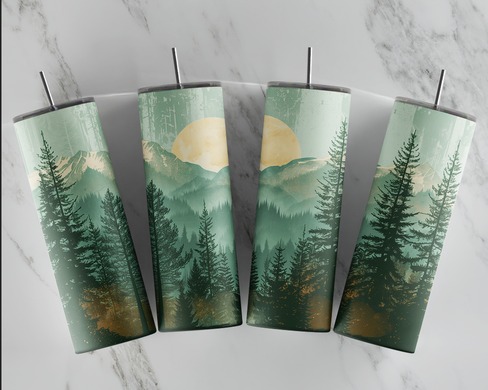 Mountain Tumbler, Mountain Scenic View Cup