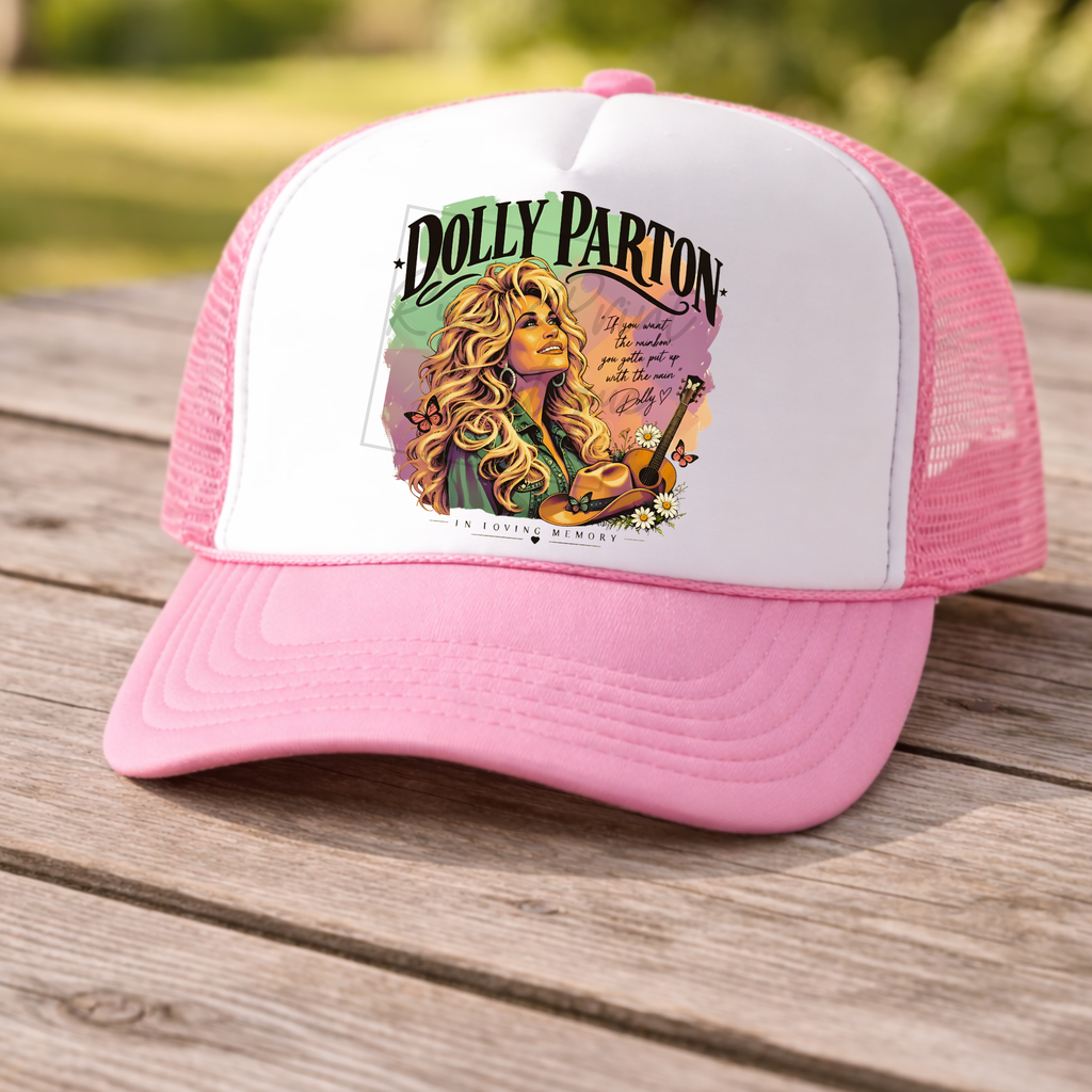 RIP Dolly Parton Trucker Hat Dolly Unisex Snapback