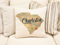 Custom Map State and City Pillow