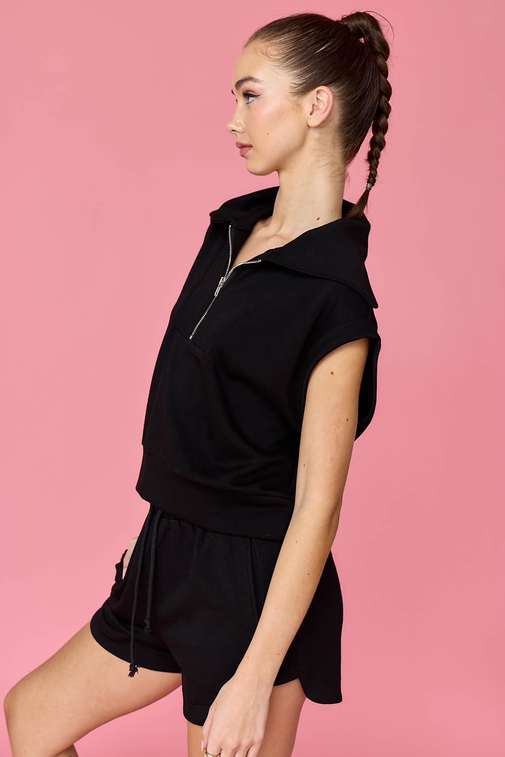 PT17846 - Blake Half Zip Top and Shorts Set