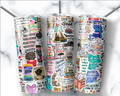 Reading Books Tumbler, Book Lover Tumbler, Book Cup