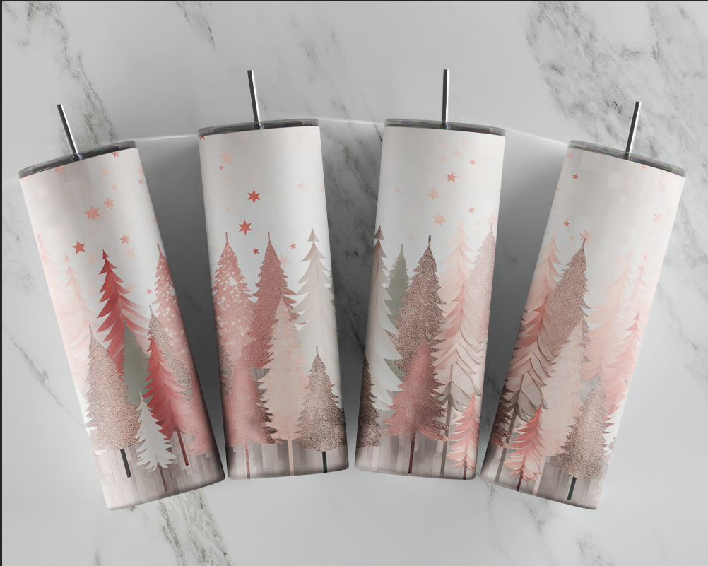 Christmas Tumbler, Christmas Tree Tumbler, Winter Tumbler (Copy)