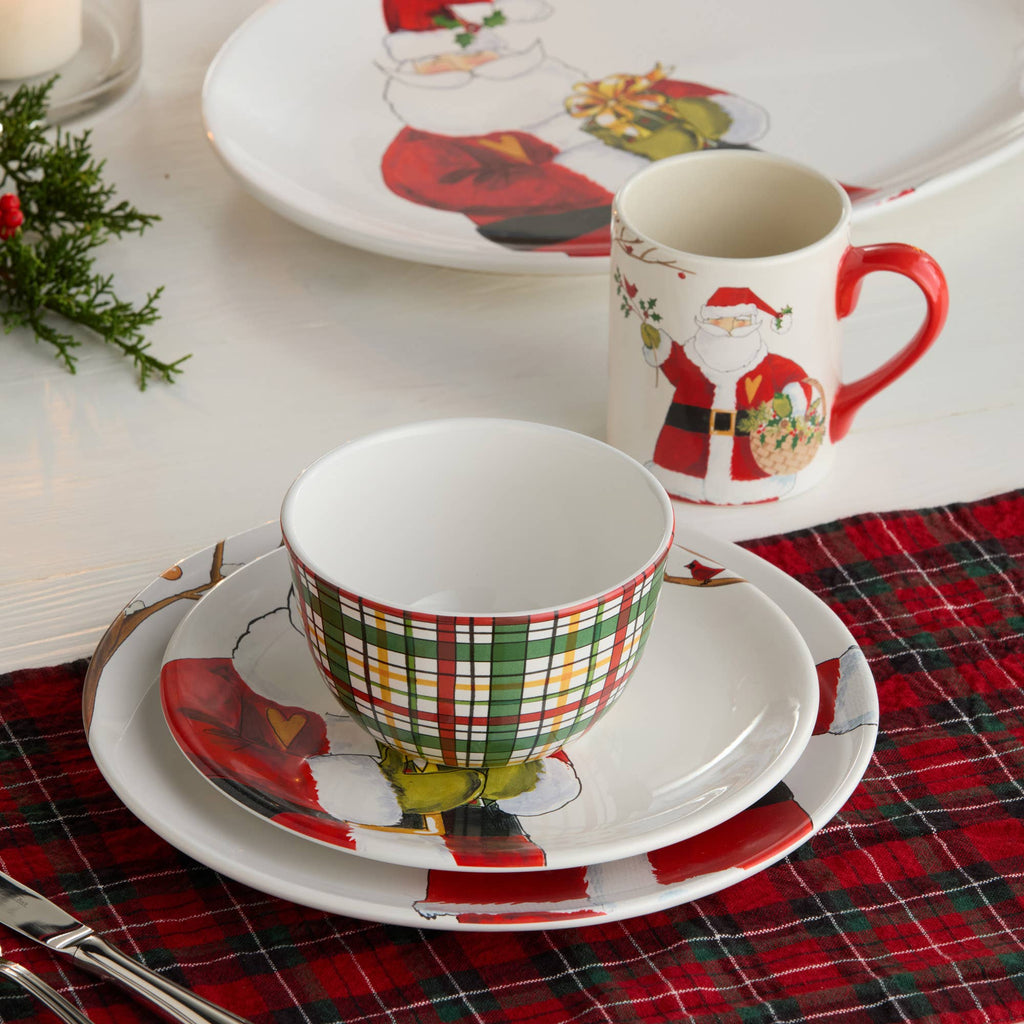 Santa Delight Ice Cream Bowl 5.25" x 3" asst.