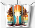 Surf, Sun, and Surf Boards Tumbler, Surf Boards Tumbler