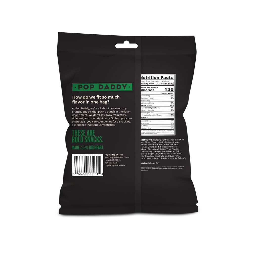 Seasoned Pretzels - 3oz - Dill Pickle (EXP 12/7/26)