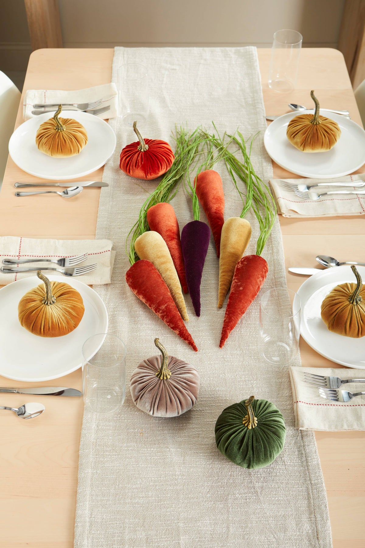 Velvet Carrots, Harvest Lush Colors, Unique Wall Hanging