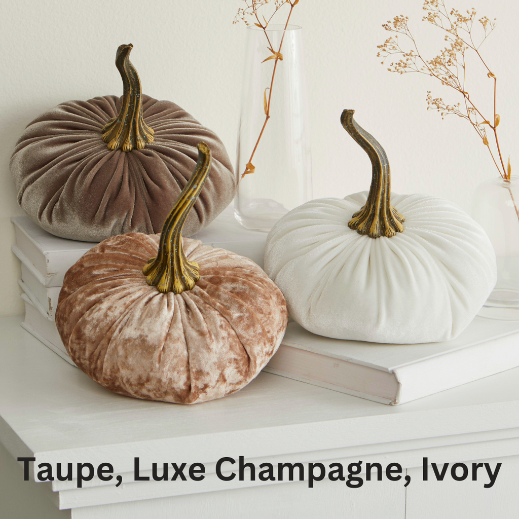 Pumpkin Small Velvet, Valentine's mantel, Autumn table, Gift